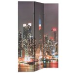 Vidaxl cloison de sparation pliable 120x170 cm new york la nuit