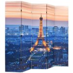 Vidaxl cloison de sparation pliable 200x170 cm paris la nuit
