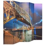 Vidaxl cloison de sparation pliable 200x170 cm pont sydney harbour