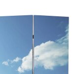 Vidaxl cloison de sparation pliable 217x170 cm plage