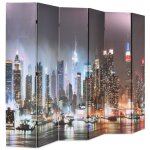 Vidaxl cloison de sparation pliable 228 x 170 cm new york la nuit