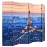 Vidaxl cloison de sparation pliable 228x170 cm paris la nuit