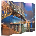 Vidaxl cloison de sparation pliable 228x170 cm pont sydney harbour