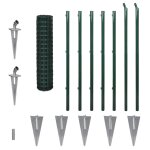 Vidaxl clture euro acier 10 x 1, 2 m vert