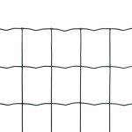 Vidaxl cl�ture euro acier 10 x 1, 5 m vert