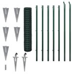 Vidaxl clture euro acier 10 x 1, 5 m vert