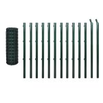 Vidaxl clture euro acier 25 x 0, 8 m vert