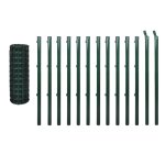 Vidaxl clture euro acier 25 x 1, 0 m vert
