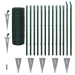 Vidaxl cl�ture euro acier 25 x 1, 2 m vert