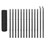 Vidaxl cl�ture euro acier 25 x 1 m gris