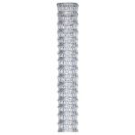 Vidaxl cl�ture de jardin acier galvanis� 50x0, 8 m argent�