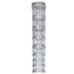 Vidaxl clture de jardin acier galvanis 50x1, 2 m argent
