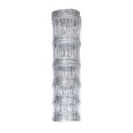 Vidaxl clture de jardin acier galvanis 50x1, 5 m argent