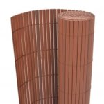 Vidaxl clture de jardin double face 110x300 cm marron
