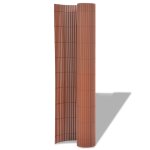 Vidaxl clôture de jardin double face pvc 90 x 500 cm marron Vidaxl clôture de jardin double face pvc 90 x 500 cm marron
