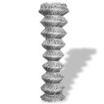 Vidaxl clture  mailles losanges acier galvanis 15x1 m argent
