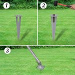 Vidaxl clture  mailles losanges et poteaux acier galvanis 25x1 m