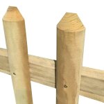 Vidaxl clture  piquets bois de pin imprgn 170 x 120 cm 5 / 7 cm
