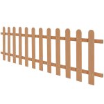 Vidaxl clôture à piquets wpc 200 x 60 cm Vidaxl clôture à piquets wpc 200 x 60 cm