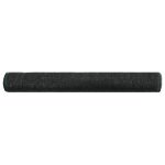 Vidaxl clture de tennis pehd 2 x 50 m noir