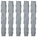 Vidaxl cl�tures en treillis 5 pcs bois de sapin massif 180x90 cm gris
