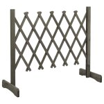 Vidaxl clture en treillis de jardin gris 120x60 cm bois de sapin