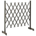 Vidaxl clture en treillis de jardin gris 120x90 cm bois de sapin