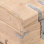 Vidaxl coffre 40x40x40 cm bois d'acacia solide