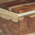 Vidaxl coffre de rangement 57 x 30 x 30 cm bois massif de sesham