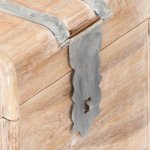 Vidaxl coffre de rangement 90x40x40 cm bois d'acacia solide