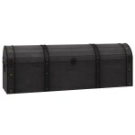Vidaxl coffre de rangement bois massif style vintage 120 x 30 x 40 cm