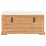 Vidaxl coffre de rangement avec coussin 80x40x40 cm mdf Vidaxl coffre de rangement avec coussin 80x40x40 cm mdf