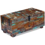 Vidaxl coffre table basse bois de rcupration massif 80 x 40 x 35 cm
