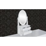 Vidaxl coiffeuse avec miroir pivotant ovale mdf Vidaxl coiffeuse avec miroir pivotant ovale mdf