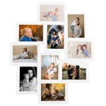 Vidaxl collage de cadres photo pour photo de 10x(10x15 cm) blanc mdf Vidaxl collage de cadres photo pour photo de 10x(10x15 cm) blanc mdf