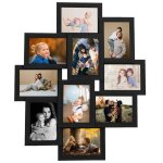 Vidaxl collage de cadres photo pour photo de 10x (10x15 cm) noir mdf Vidaxl collage de cadres photo pour photo de 10x (10x15 cm) noir mdf