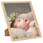 Vidaxl collage de cadres photo 3 pcs au mur table ch�ne clair 28x35 cm