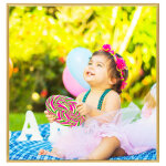 Vidaxl collage de cadres photo 3 pcs de mur table dor 30x30 cm mdf