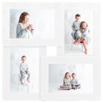 Vidaxl collage de cadres photo pour photo de 4x(10x15 cm) blanc mdf Vidaxl collage de cadres photo pour photo de 4x(10x15 cm) blanc mdf