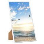 Vidaxl collage de cadres photo 5 pcs de mur table blanc 13x18 cm mdf