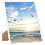 Vidaxl collage de cadres photo 5 pcs de mur table blanc 30x30 cm mdf