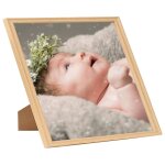Vidaxl collage de cadres photo 5 pcs au mur table ch�ne clair 20x20 cm