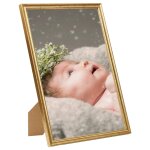 Vidaxl collage de cadres photo 5 pcs de mur table dor� 15x21 cm mdf