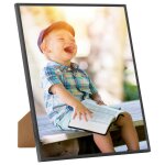 Vidaxl collage de cadres photo 5 pcs au mur table noir 30x30 cm mdf