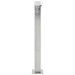 Vidaxl colonne  eau de jardin carre acier inoxydable 95 cm