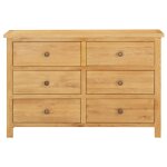 Vidaxl commode 105x33, 5x73 cm bois de chne massif