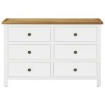 Vidaxl commode 105x33, 5x73 cm bois de chne massif
