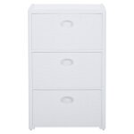 Vidaxl commode à 3 tiroirs blanc 40x40x60 cm Vidaxl commode à 3 tiroirs blanc 40x40x60 cm