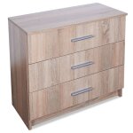 Vidaxl commode aggloméré 71x35x68 cm chêne Vidaxl commode aggloméré 71x35x68 cm chêne