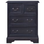 Vidaxl commode café noir clair bois d'acajou massif Vidaxl commode café noir clair bois d'acajou massif
